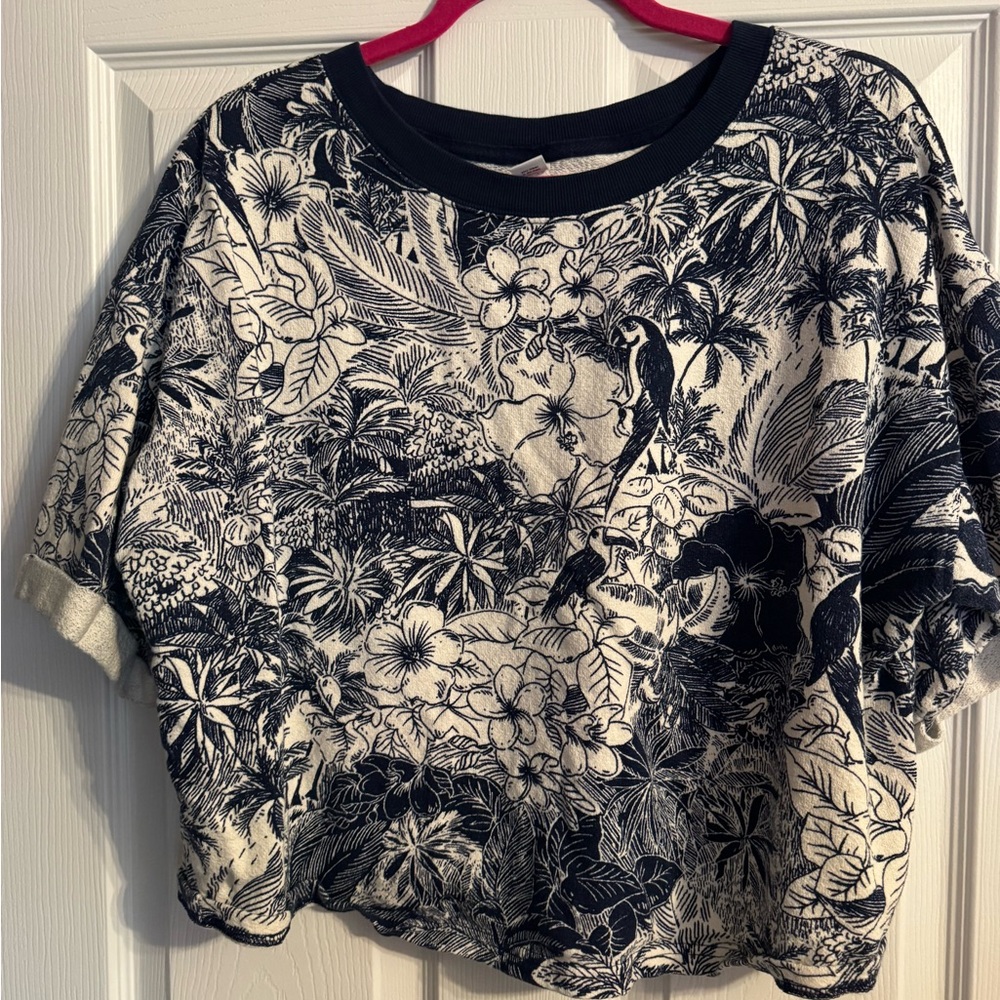 Old Navy women’s Tropical Print Crop Top